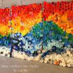 Recycle caps make amazing art
